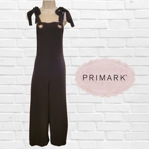 Primark Black Overalls Jumper Romper One Piece Pallazo Pants